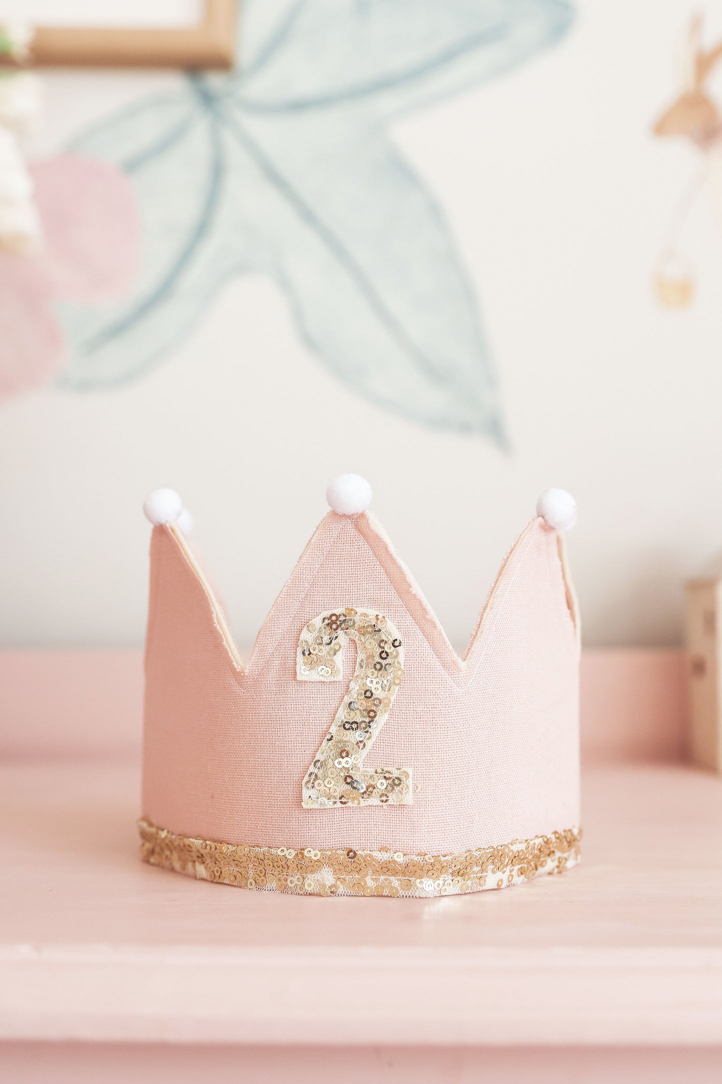 2nd Birthday Crown Pink