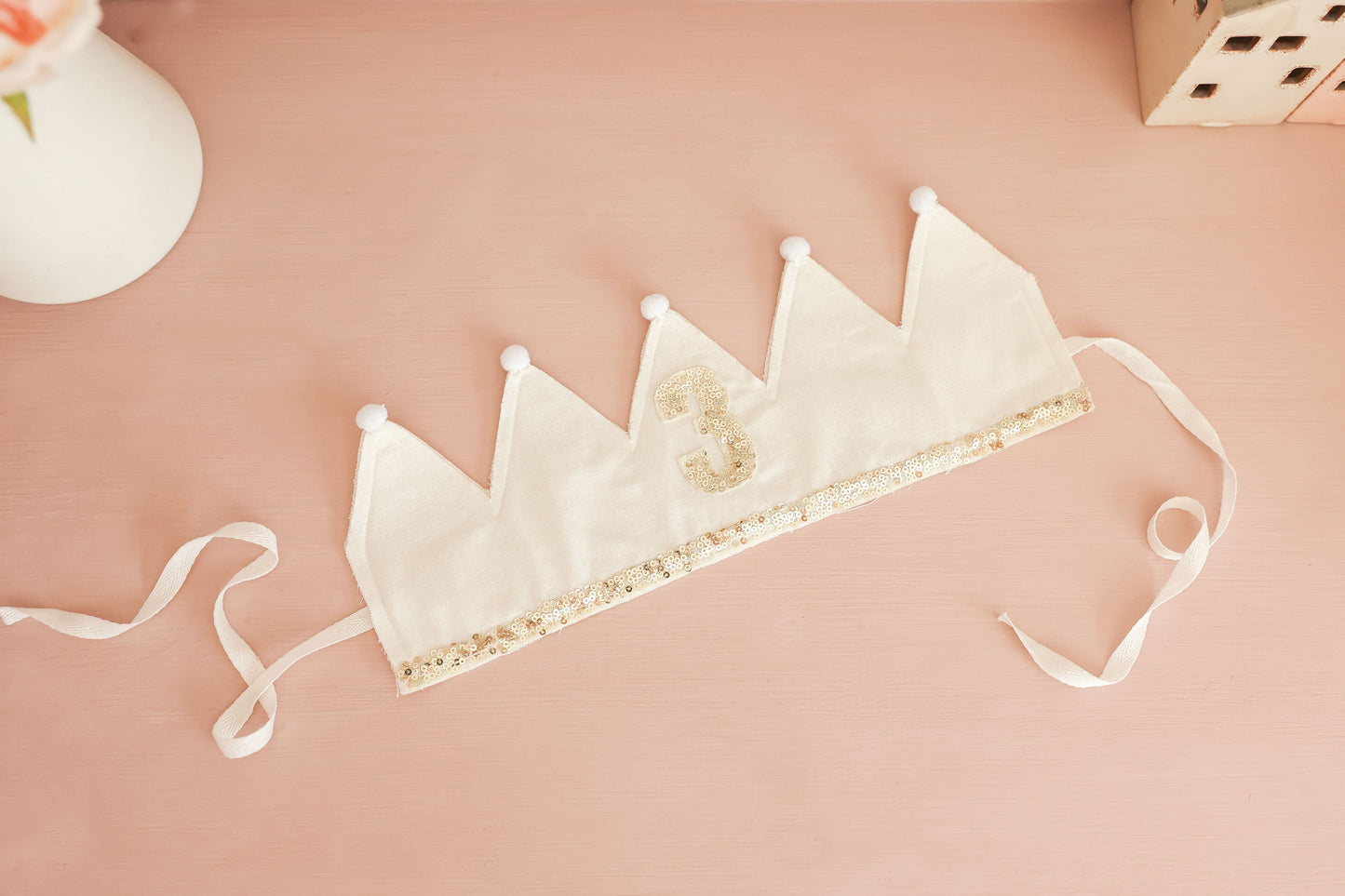 3rd Birthday Crown Ivory