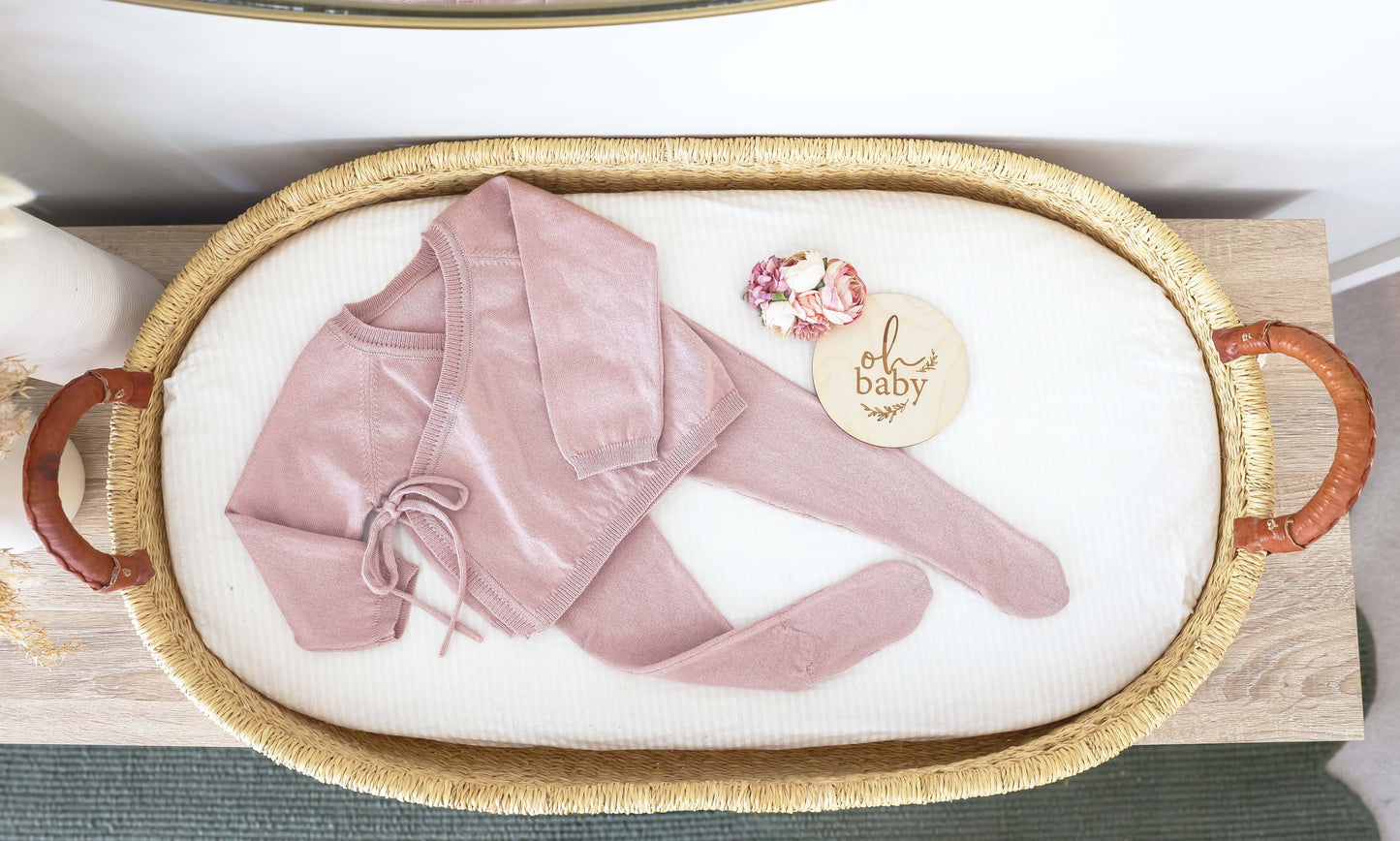 Alimrose Baby Lounge Set Petal 0-3mths