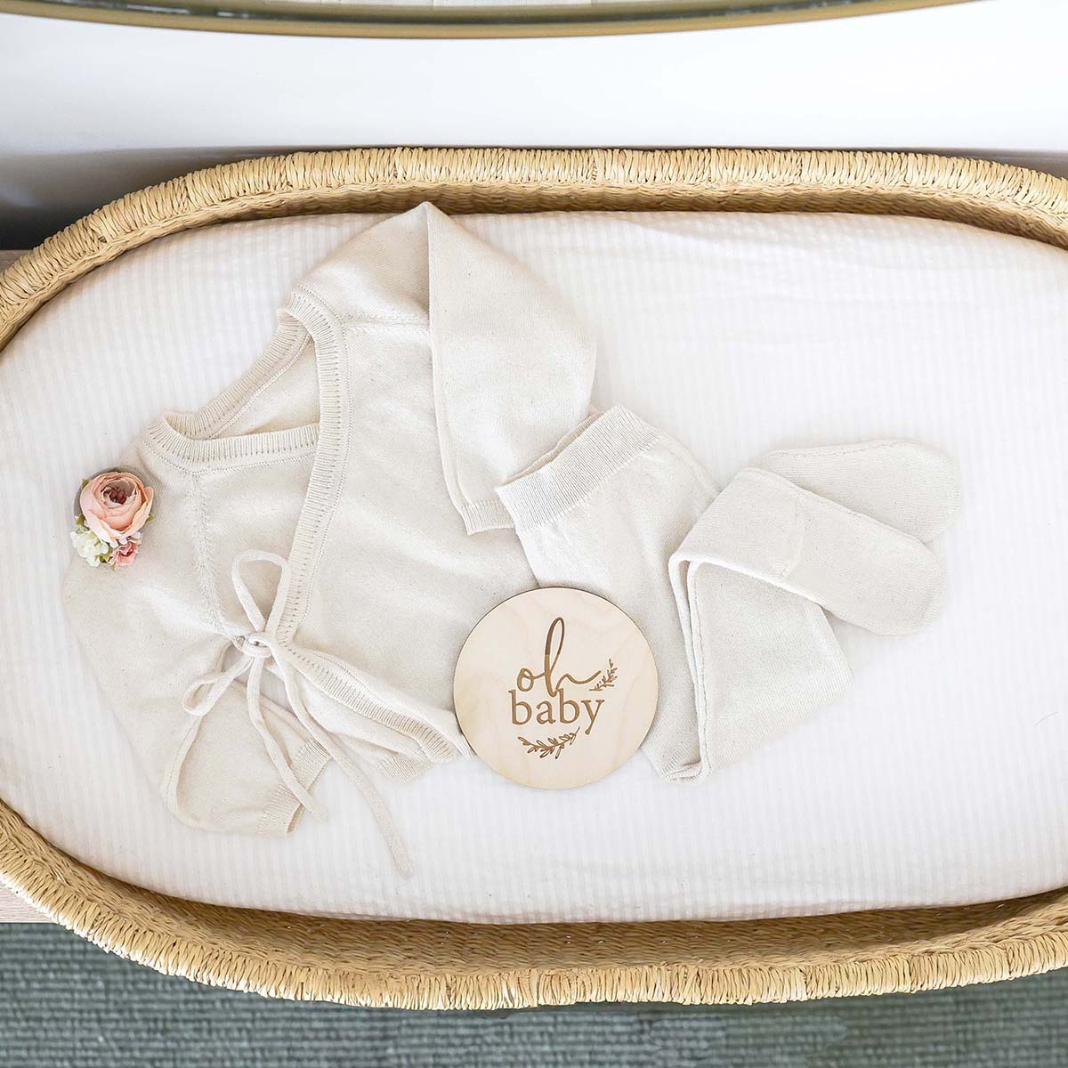 Alimrose Baby Lounge Set Natural 3-6mths