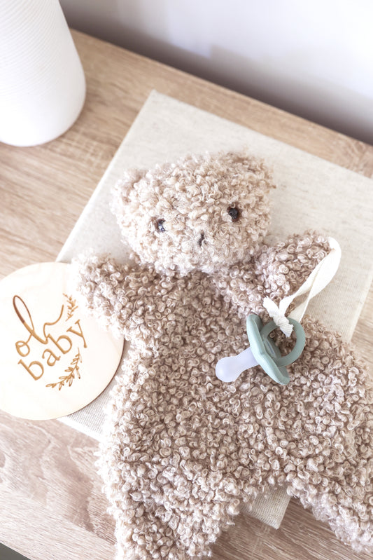 Charlie Bear Paci Comforter Oatmeal