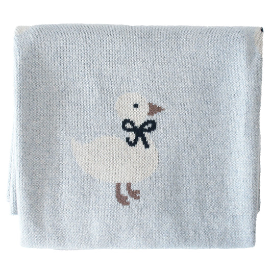 Duck Baby Blanket Blue