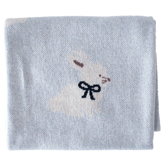 Baby Bunny Blanket Blue