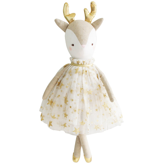 Angelica Reindeer Doll 43cm - Gold