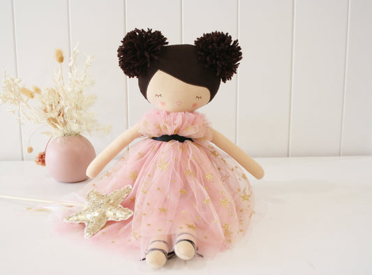 Alimrose Halle Ballerina Doll 48cm (Fair & Brunette).