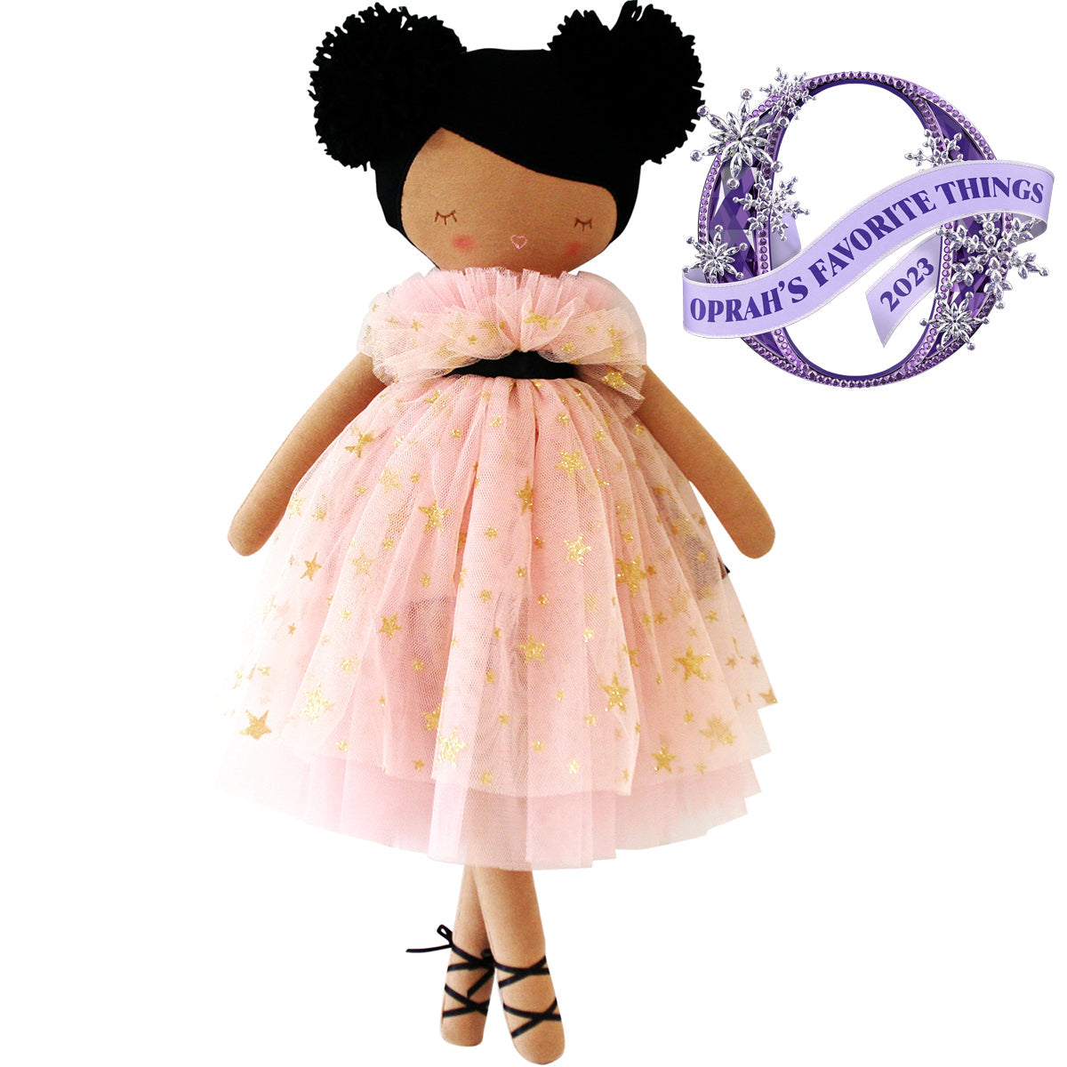 Alimrose Halle Ballerina Doll 48cm (Light Brown & Ebony).