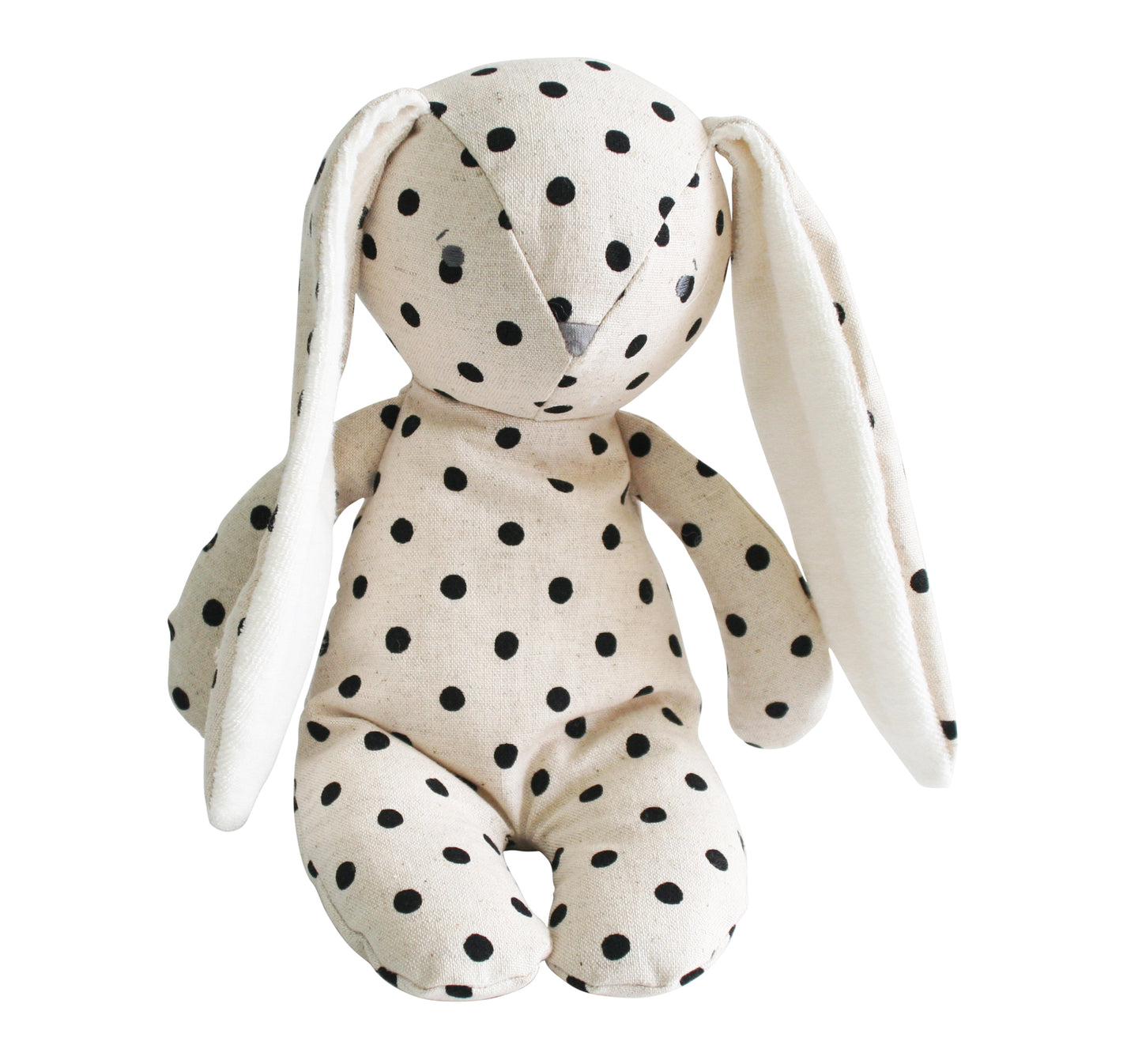 Floppy Bunny Linen 25cm Black Spot