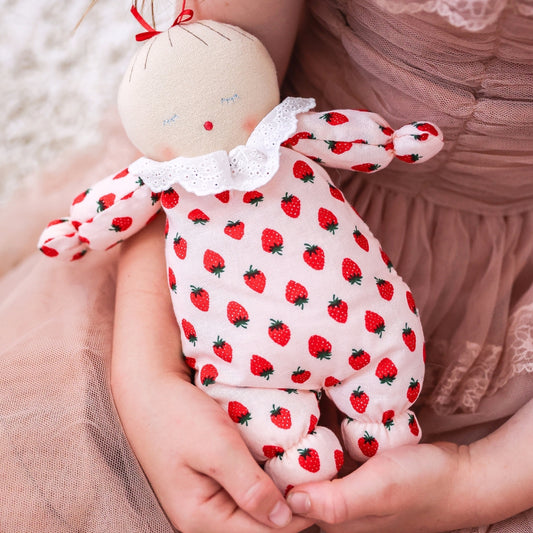 Baby Doll Asleep Awake Strawberry