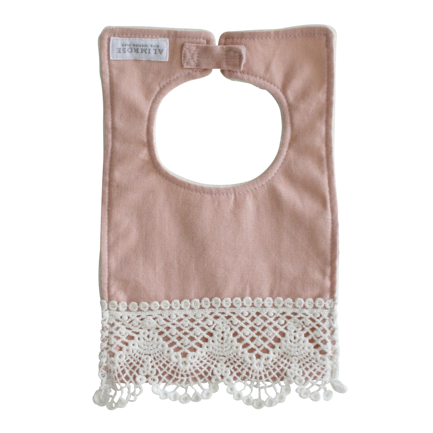 Erin Bib Pink Linen
