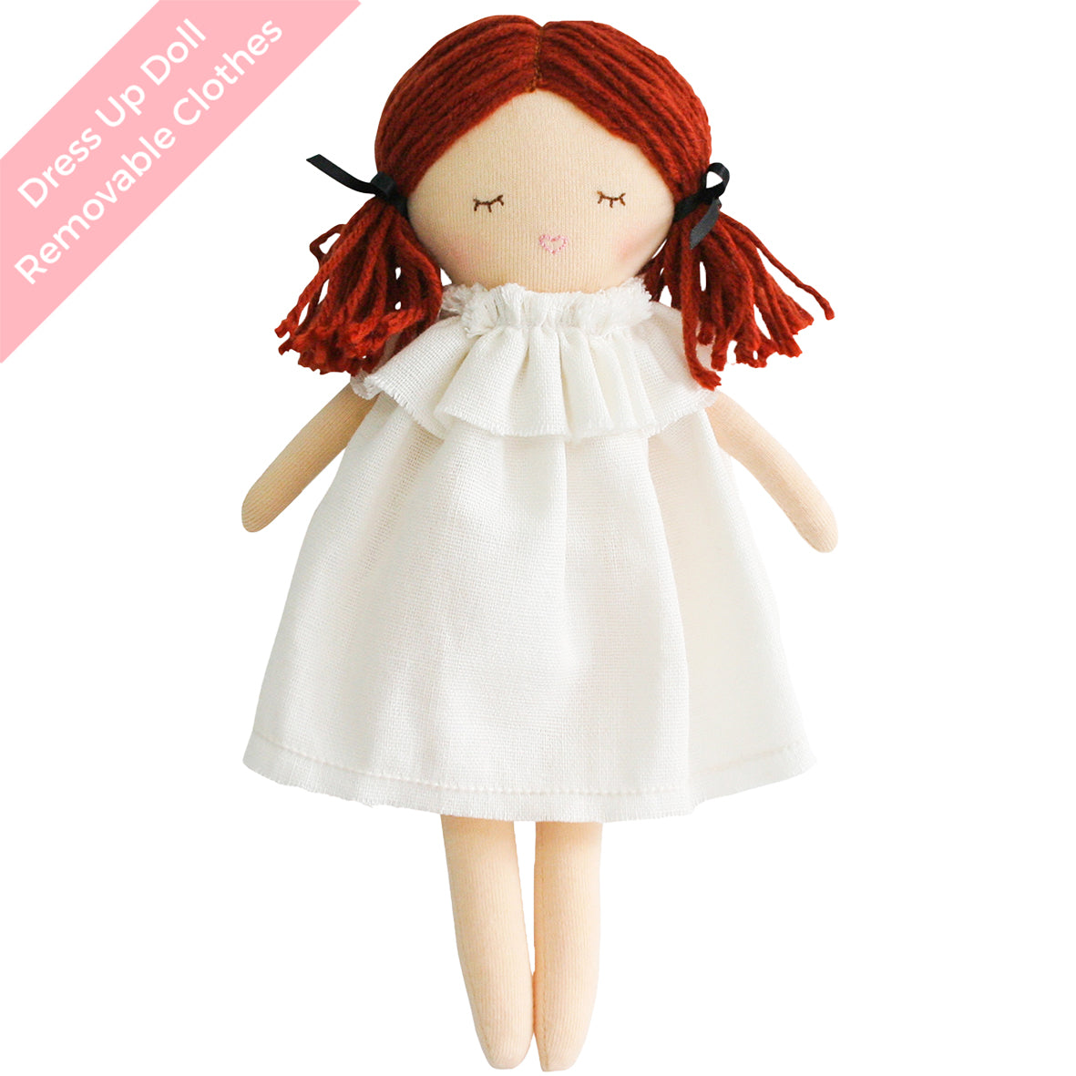 Mini Matilda asleep/awake doll with removable dress, encouraging imaginative play for ages 3 and up.