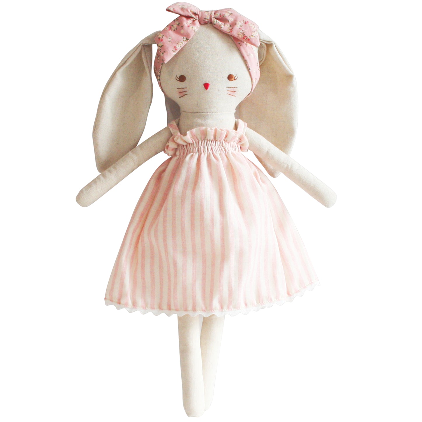 Large Bopsy Bunny 40cm Pink Stripe