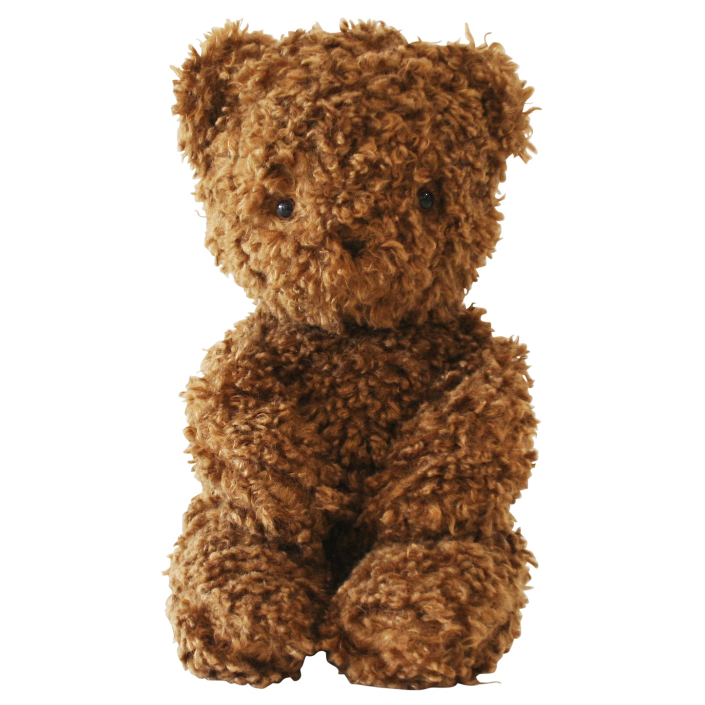 Alimrose Charlie Bear in rich chocolate color, made from ultra-soft plush fabric, perfect for cuddles.