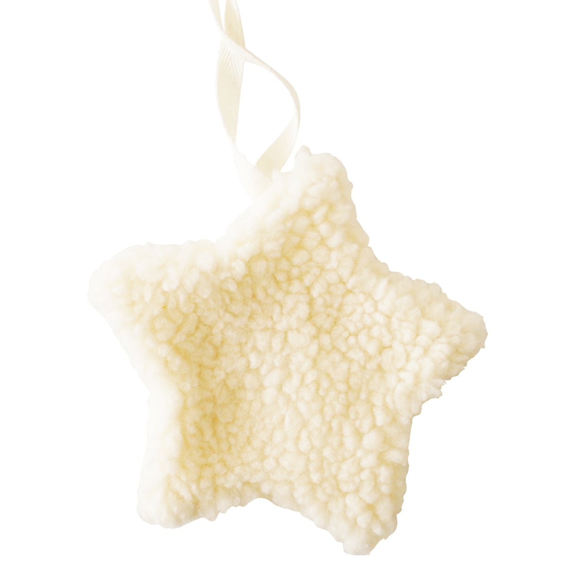 Sherpa star pacifier comforter in ivory color, soft and cuddly for soothing babies, easy to locate and hold.