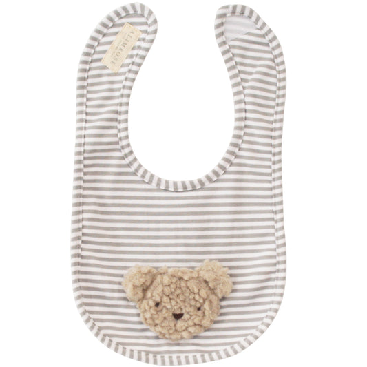 Sherpa Bear Bib Oatmeal