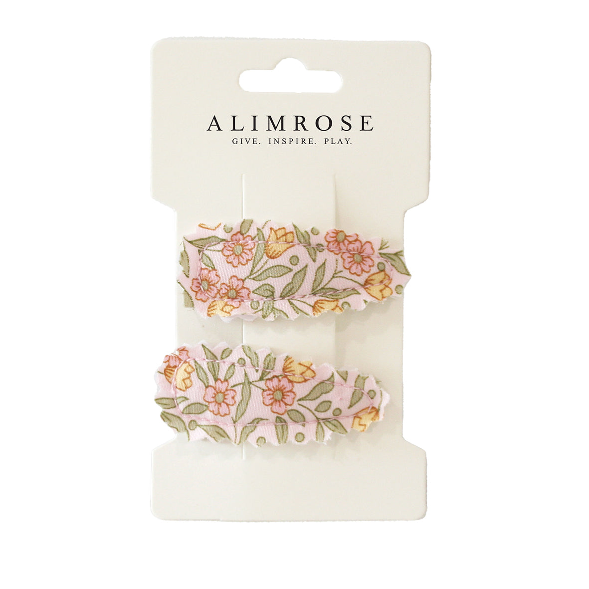 Alimrose Hair Clip Set Blossom Lily in pink floral design for kids, perfect for styling and securing hair.