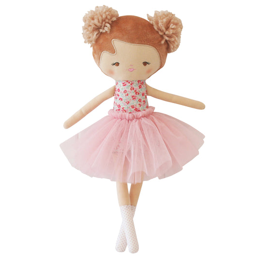 Madison Ballet Doll with floral bodice and pink tutu, the perfect companion for imaginative play and adventures.
