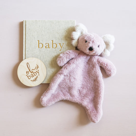 Plush Baby Koala Comforter Petal