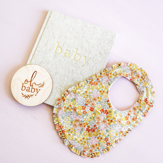 Ruffle Edge Bib Sweet Marigold