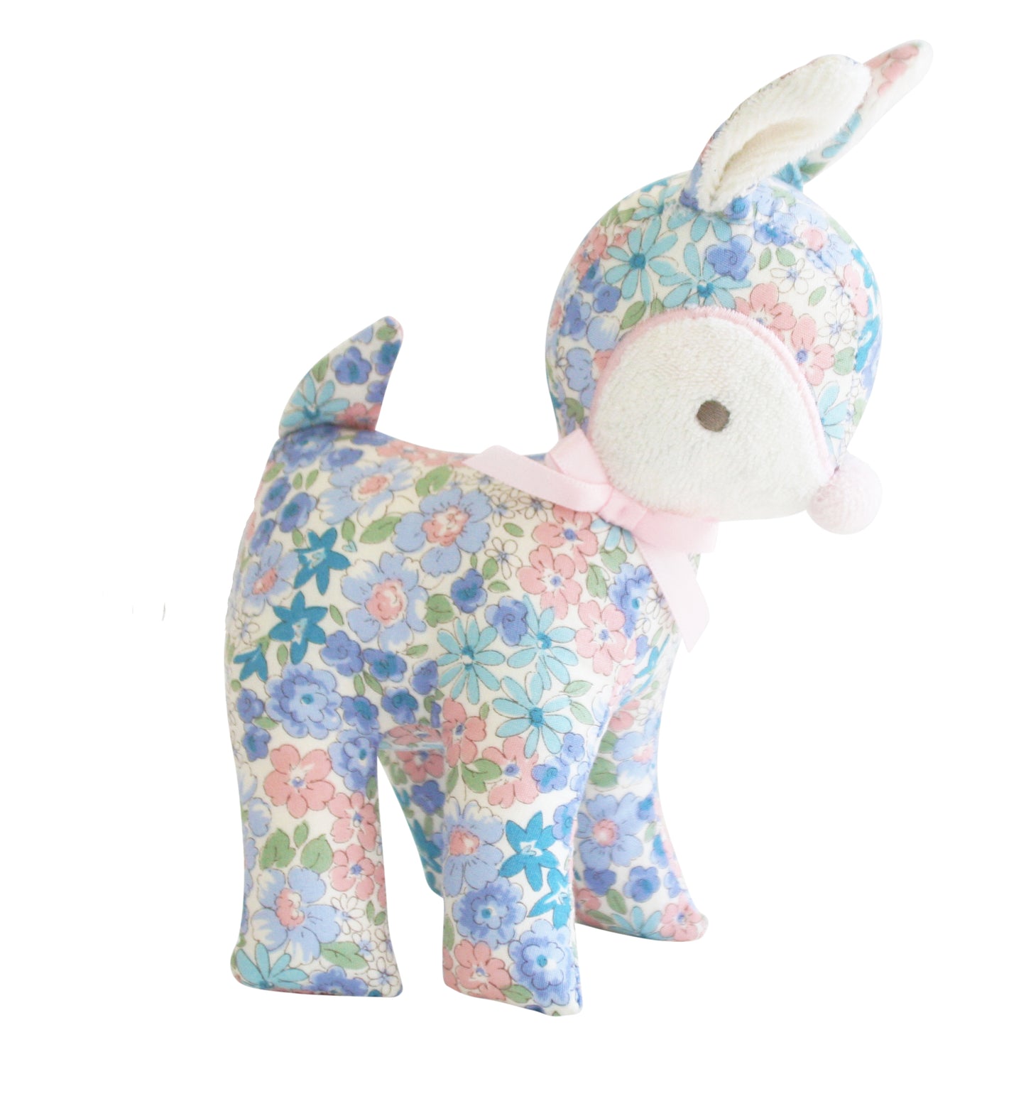 Baby Deer Rattle 16cm Liberty Blue