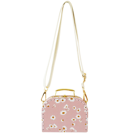 Coco Cross Body Bag in pink with floral print, perfect accessory for little fashionistas.