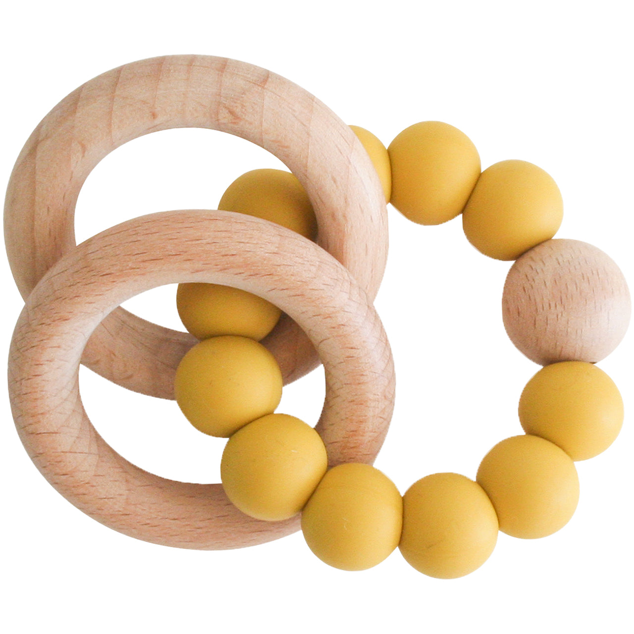 Beechwood Teether Ring - Butterscotch