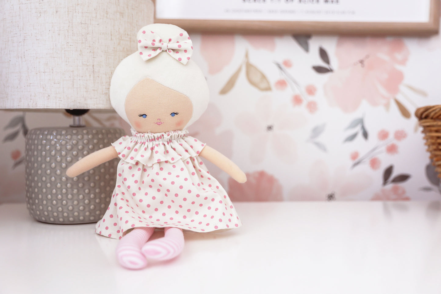 Harper Doll 43cm Berry Polka