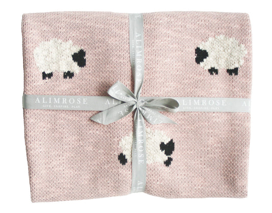 Baa Baa Baby Blanket Pink