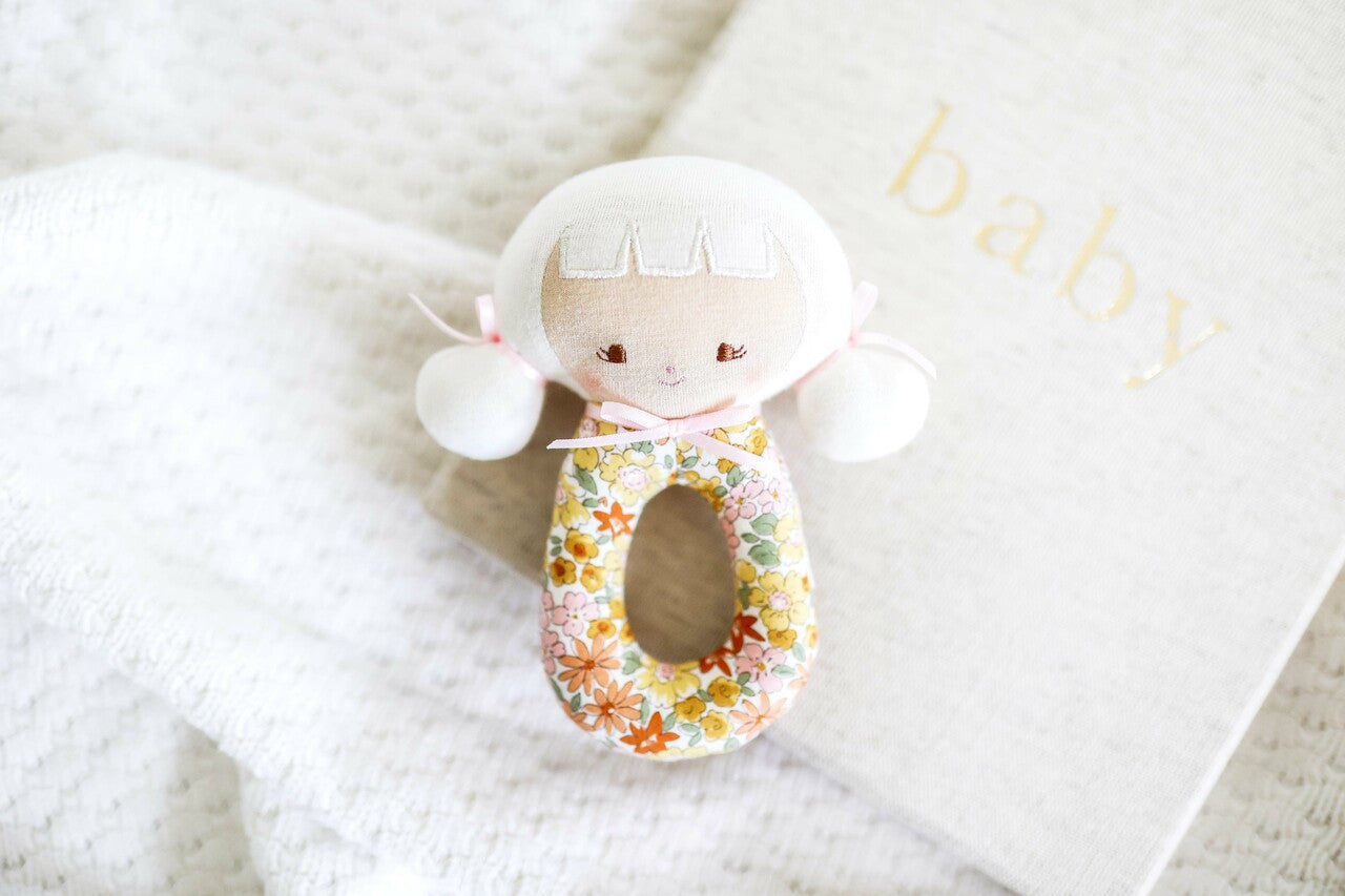 Audrey Grab Rattle 15cm Sweet Marigold