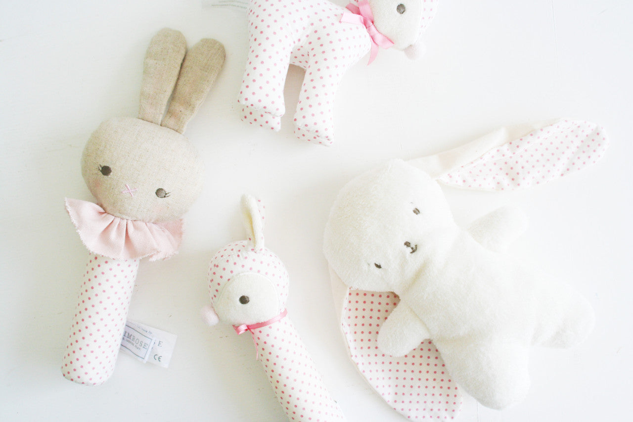 Roberta Bunny Squeaker Spot Pink