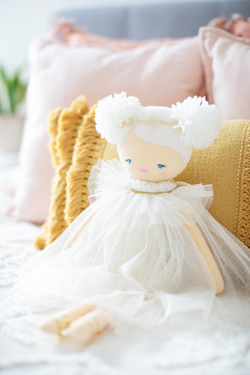 Ava Angel Doll 48cm Ivory Gold