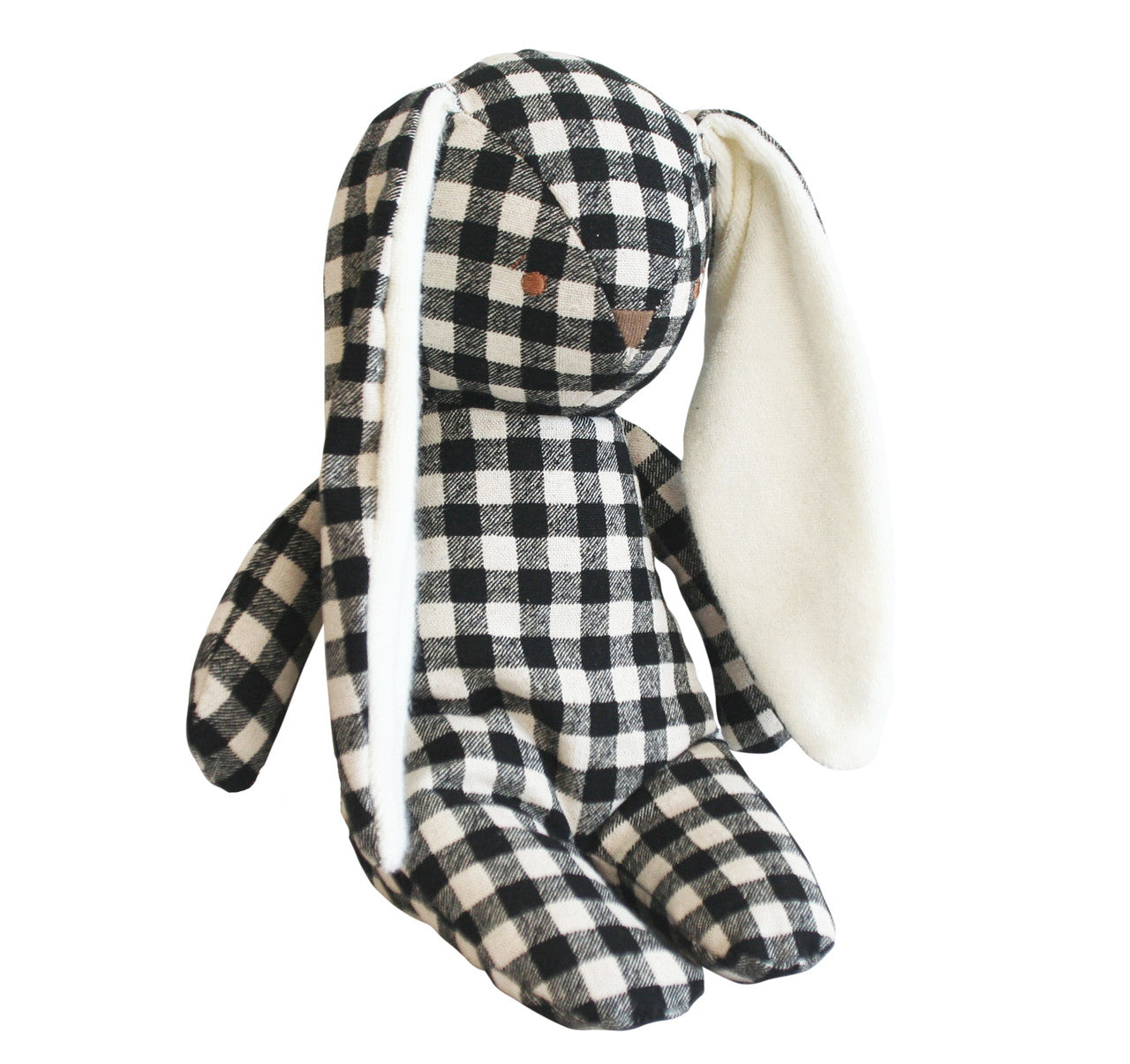 Floppy Bunny 25cm Black Check