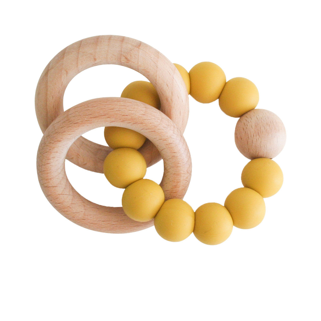 Beechwood Teether Ring - Butterscotch