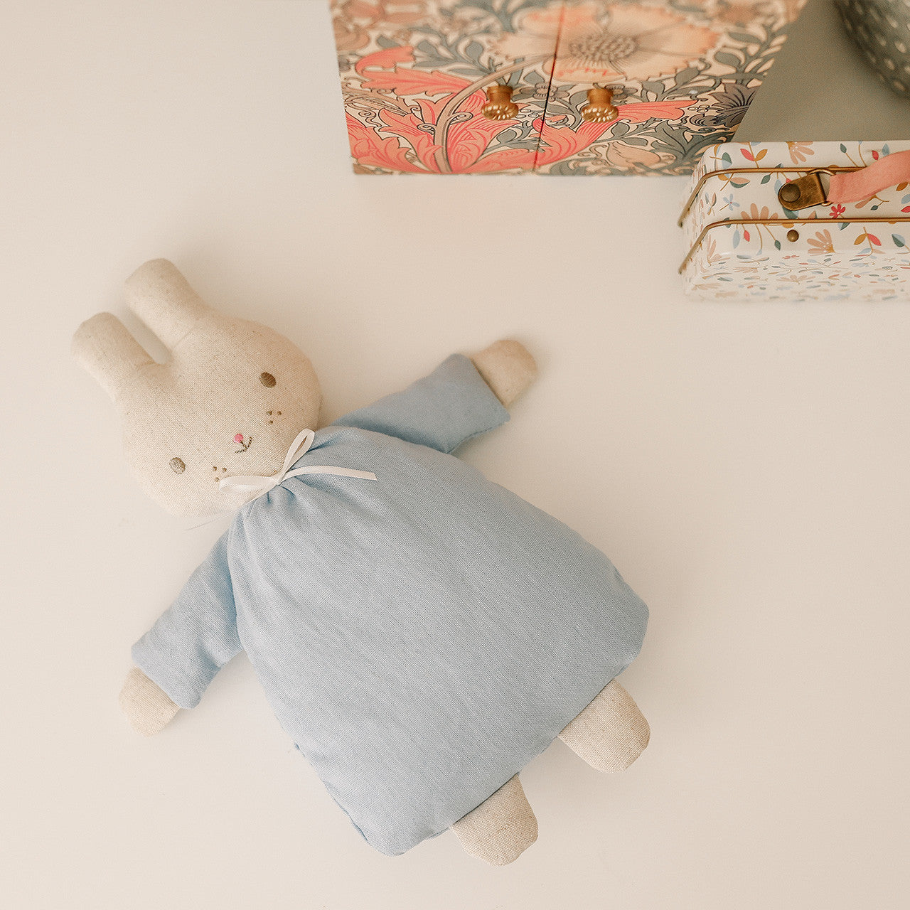 Riley Bunny Rattle 24cm Blue