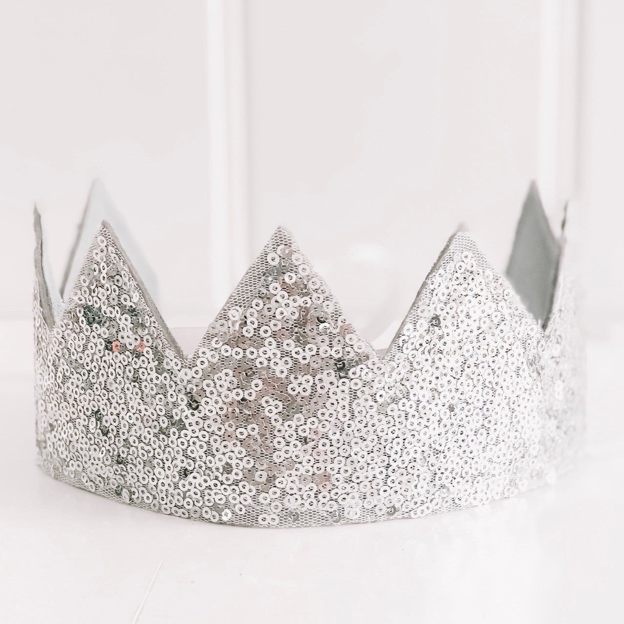 Sequin Sparkle Crown - Silver