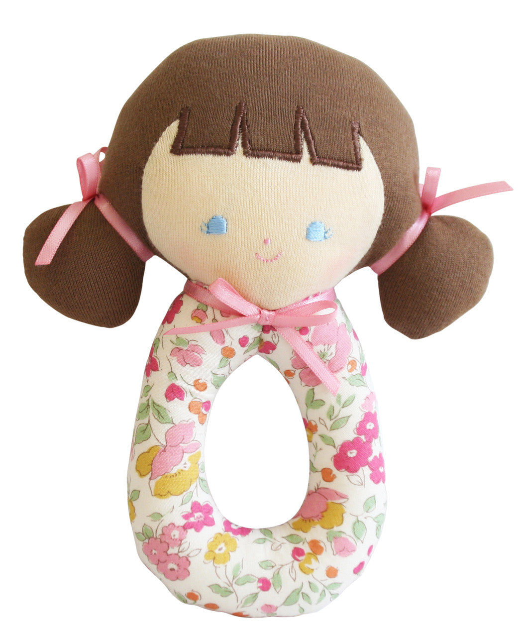 Audrey Grab Rattle 15cm Rose Garden