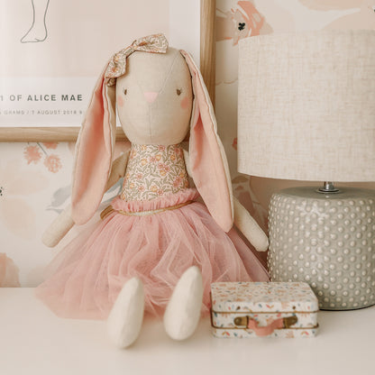 Pearl Cuddle Bunny 55cm Blossom Lily Pink