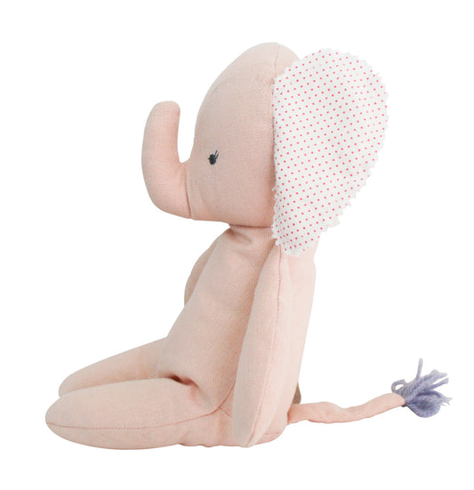 Baby Floppy Elephant 25cm Pink