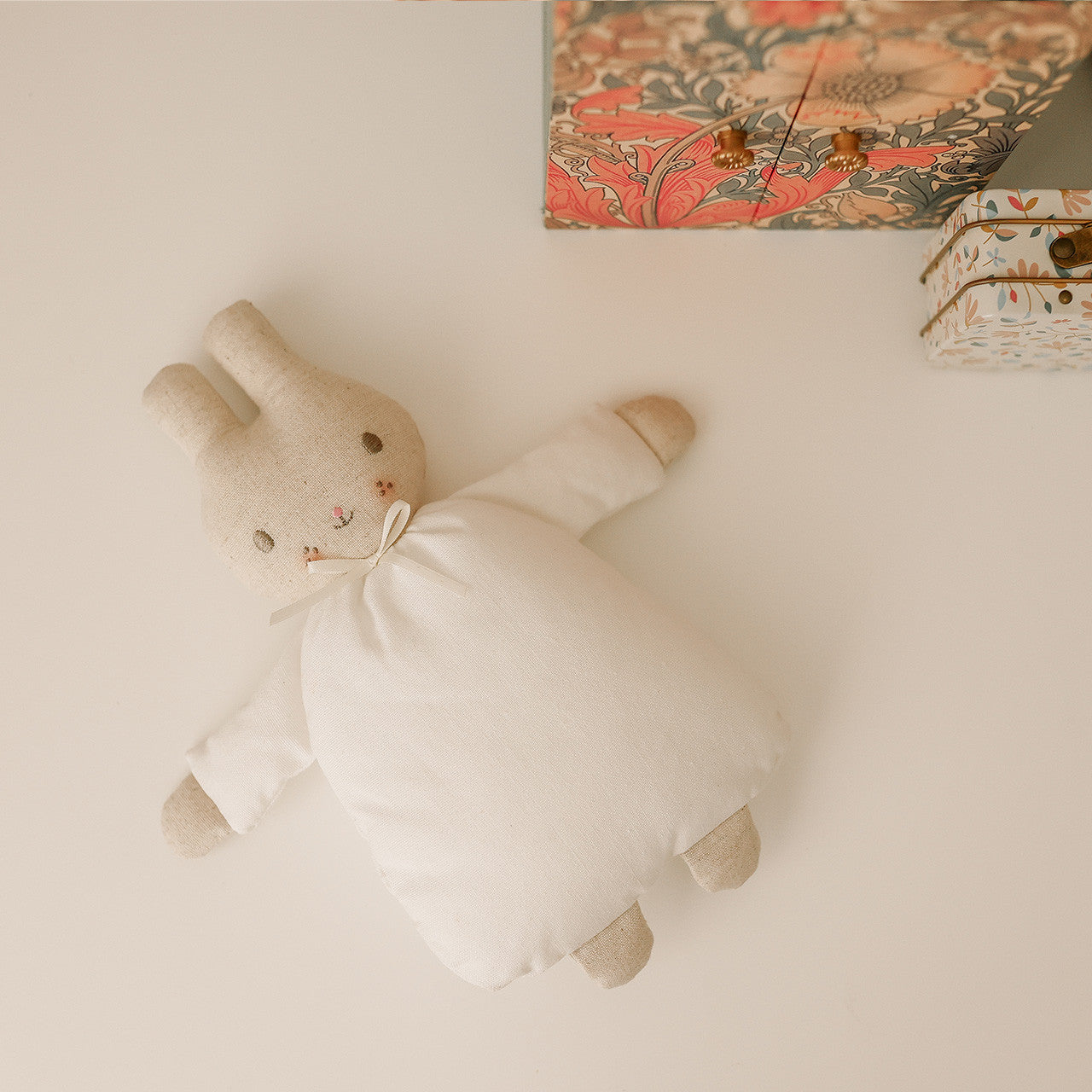 Riley Bunny Rattle 24cm Ivory