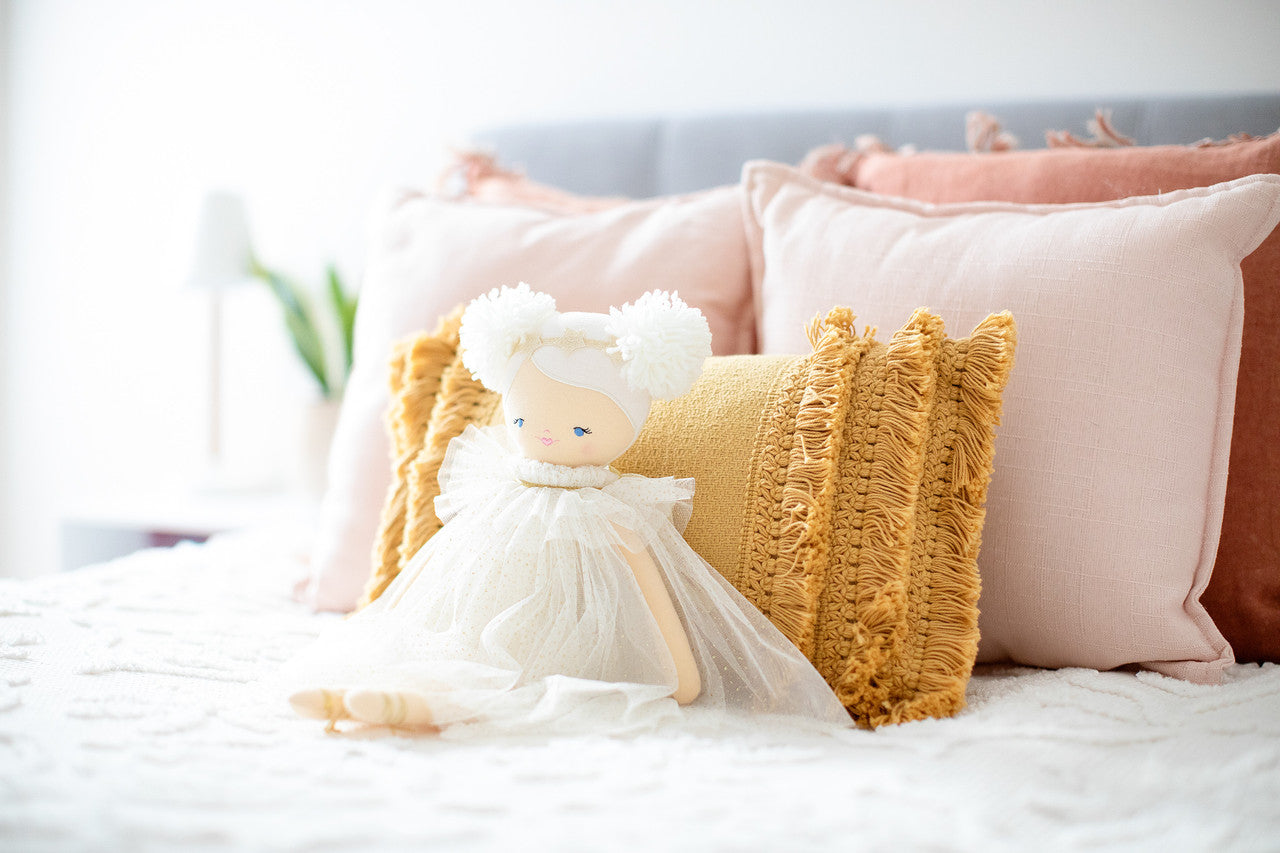 Ava Angel Doll 48cm Ivory Gold