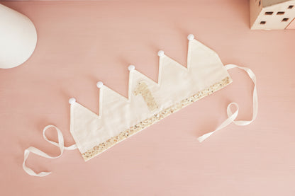 1st Birthday Crown Ivory