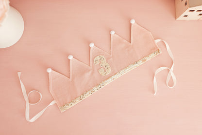 3rd Birthday Crown Pink
