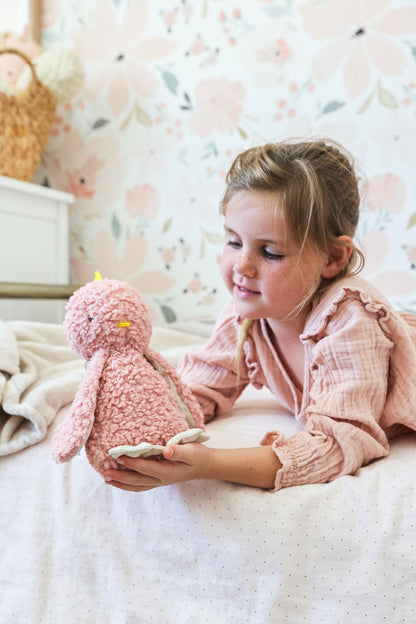 Cuddly Baby Chick Pink 28cm