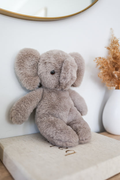 Plush Baby Elephant Grey