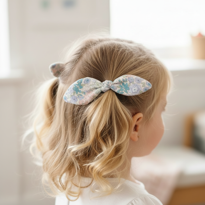 Bunny Hair Ties Set Liberty Blue