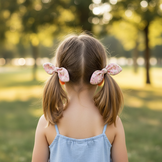 Bunny Hair Ties Set Posy Heart