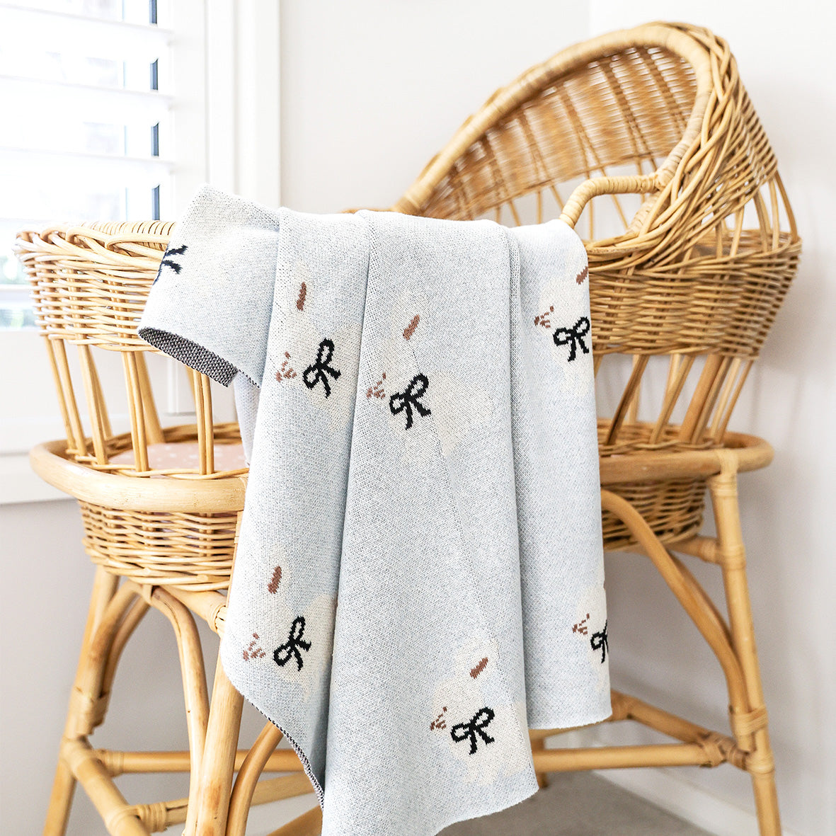 Baby Bunny Blanket Blue