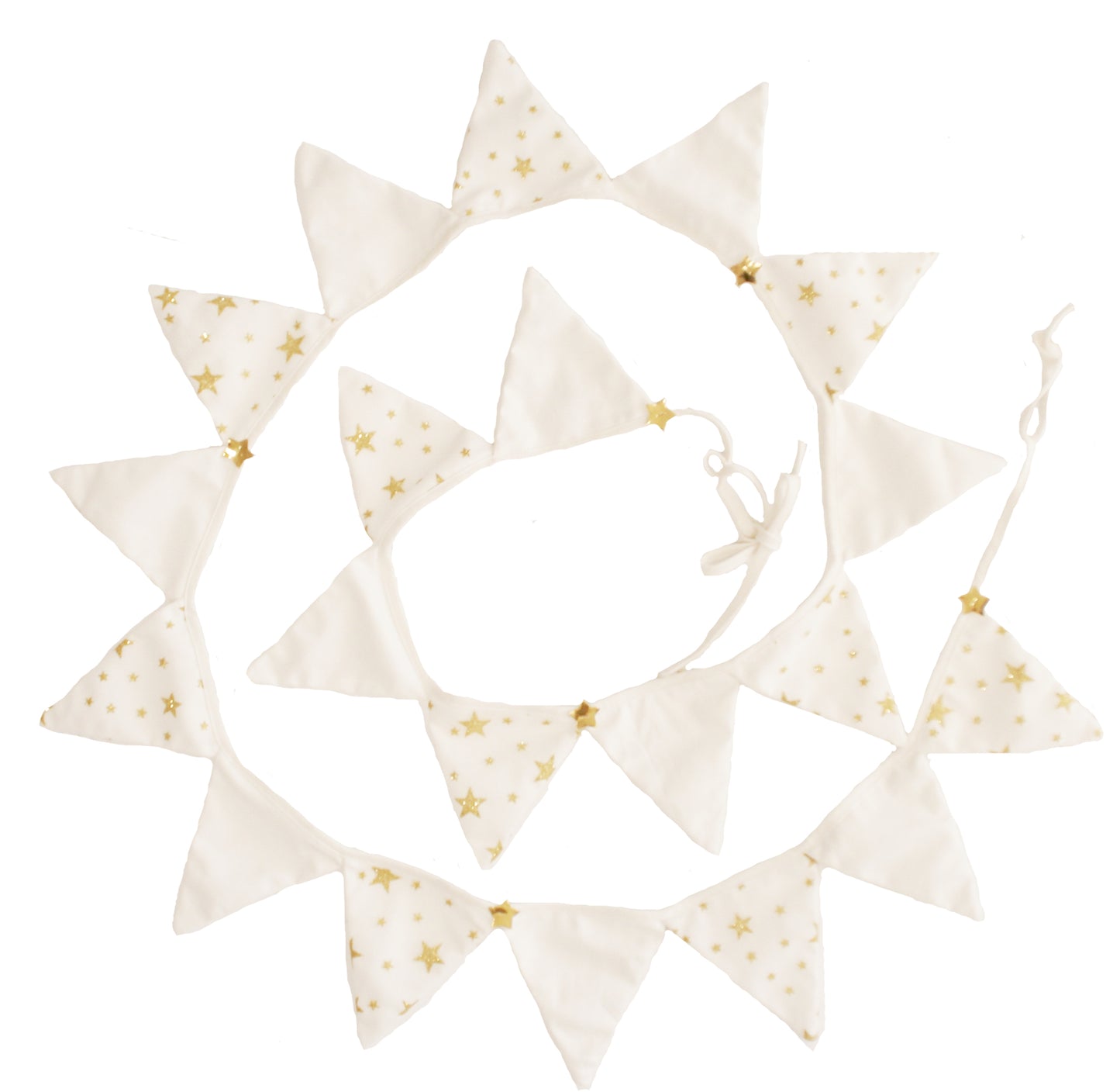 Starry Night Bunting Ivory Gold