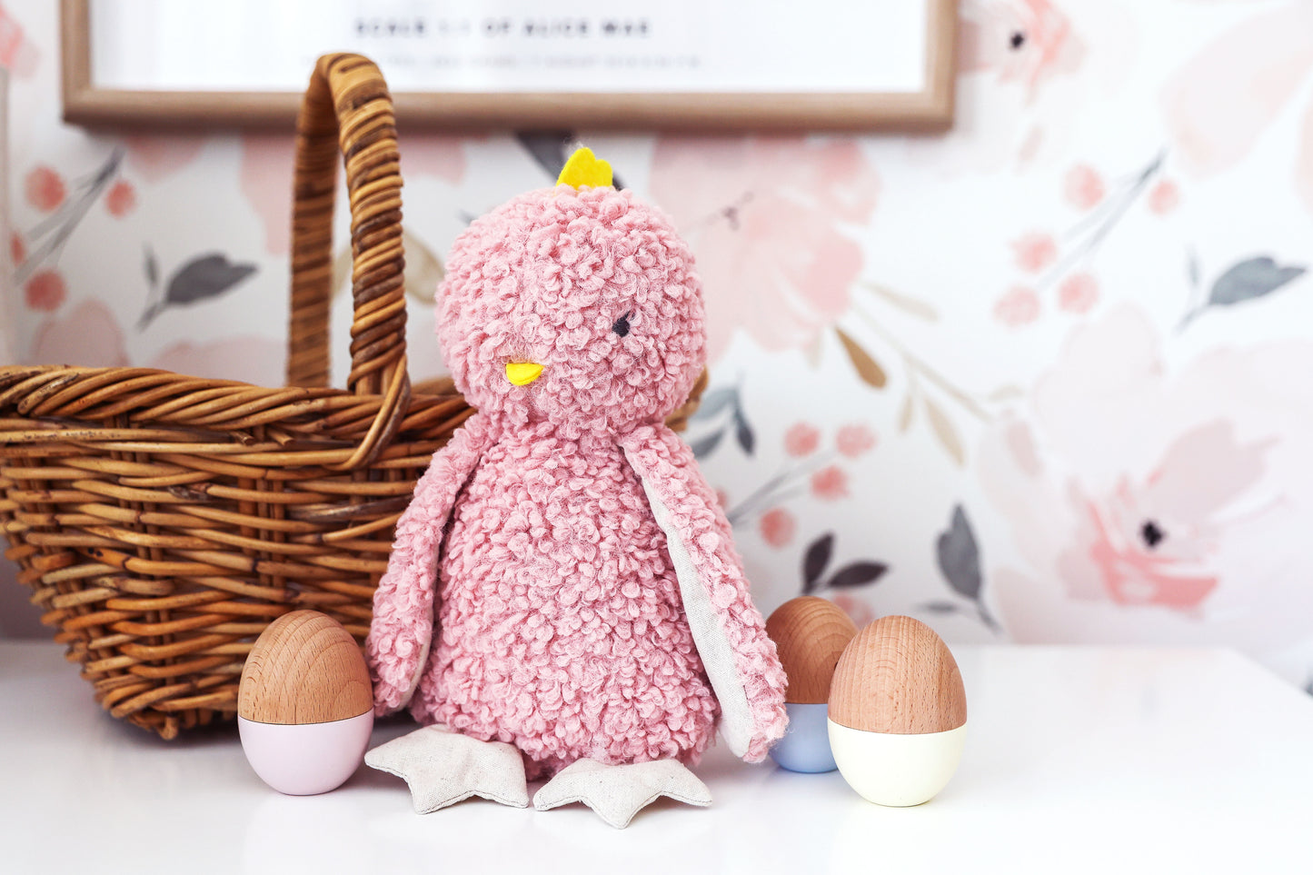 Cuddly Baby Chick Pink 28cm
