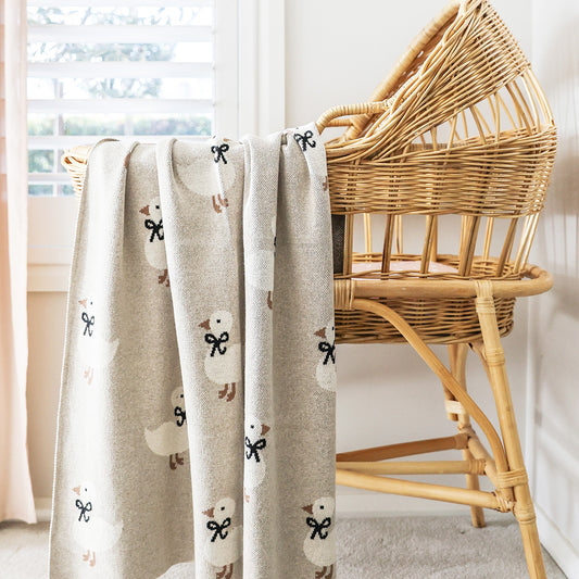 Duck Baby Blanket Natural