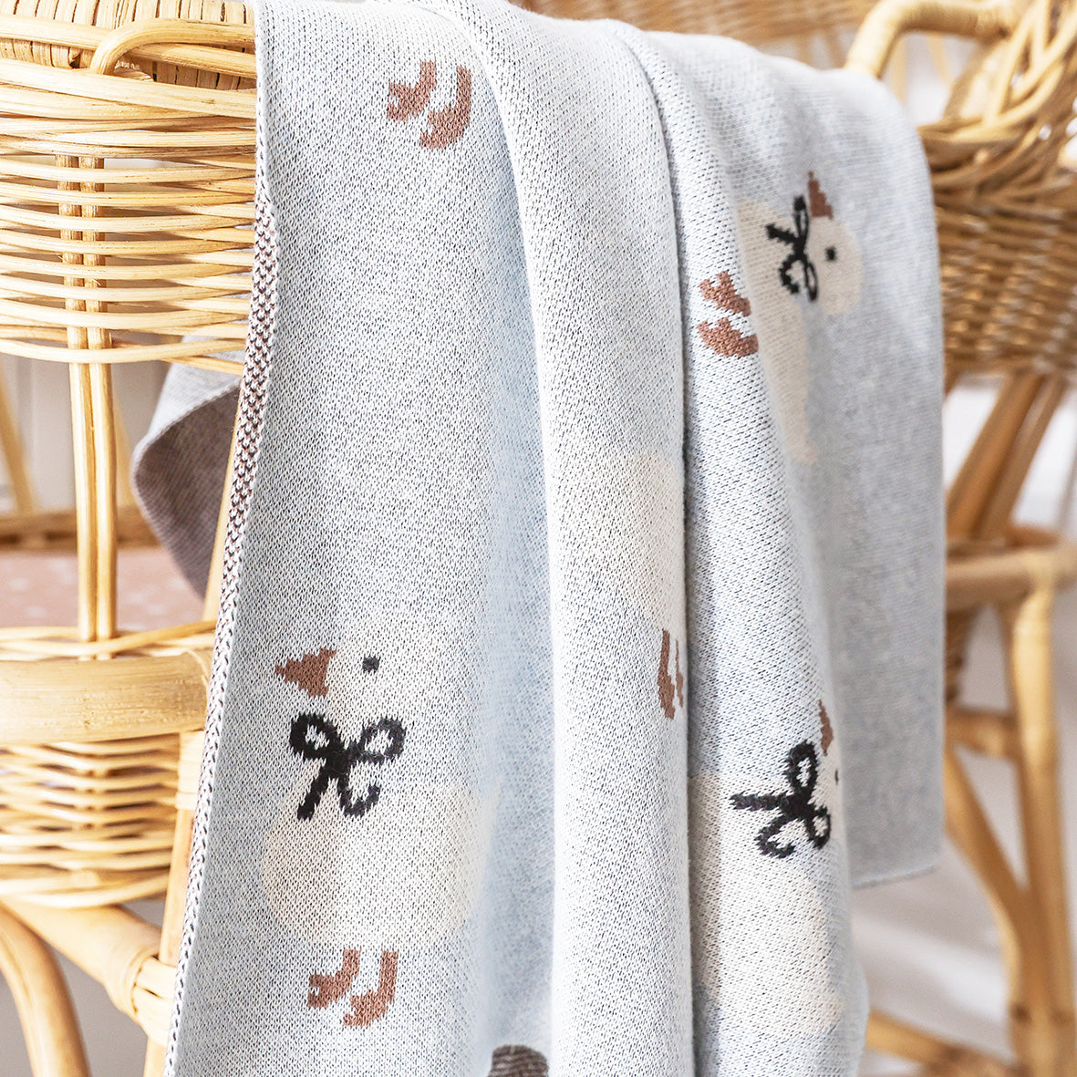 Duck Baby Blanket Blue